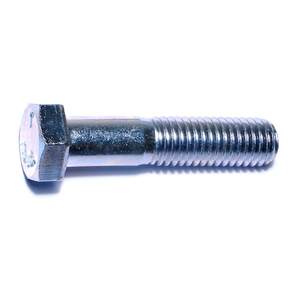 Midwest Fastener Grade 5, 1/2"-13 Hex Head Cap Screw, Zinc Plated Steel, 2-1/4 in L, 50 PK 00339 - main